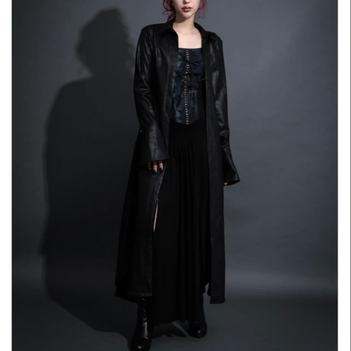 DARLING YOUR BAD MAXI LEATHER SHIRTS 상품이미지7