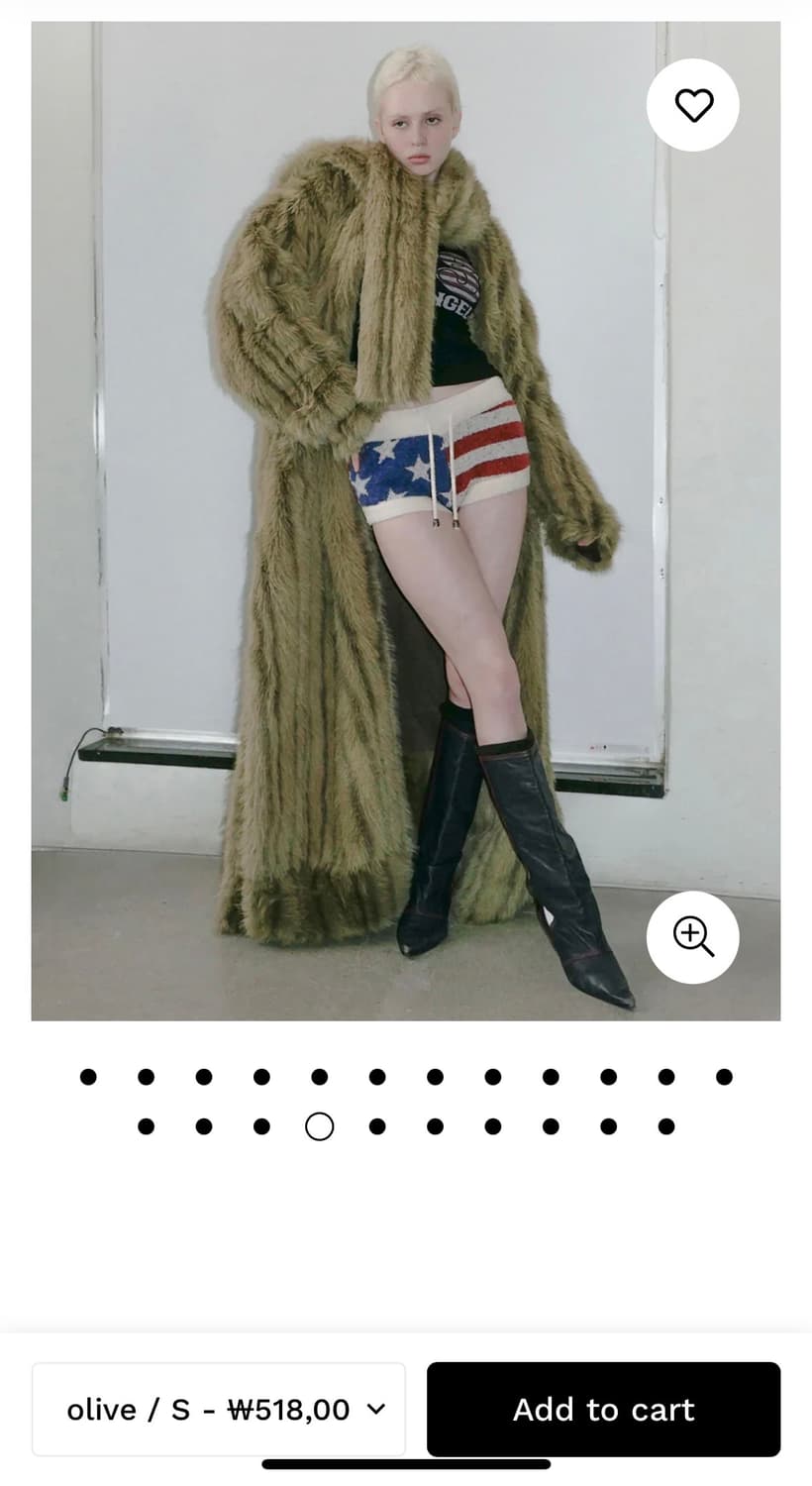 Sculptor Reversible Faux Mouton fur Coat 상품이미지6