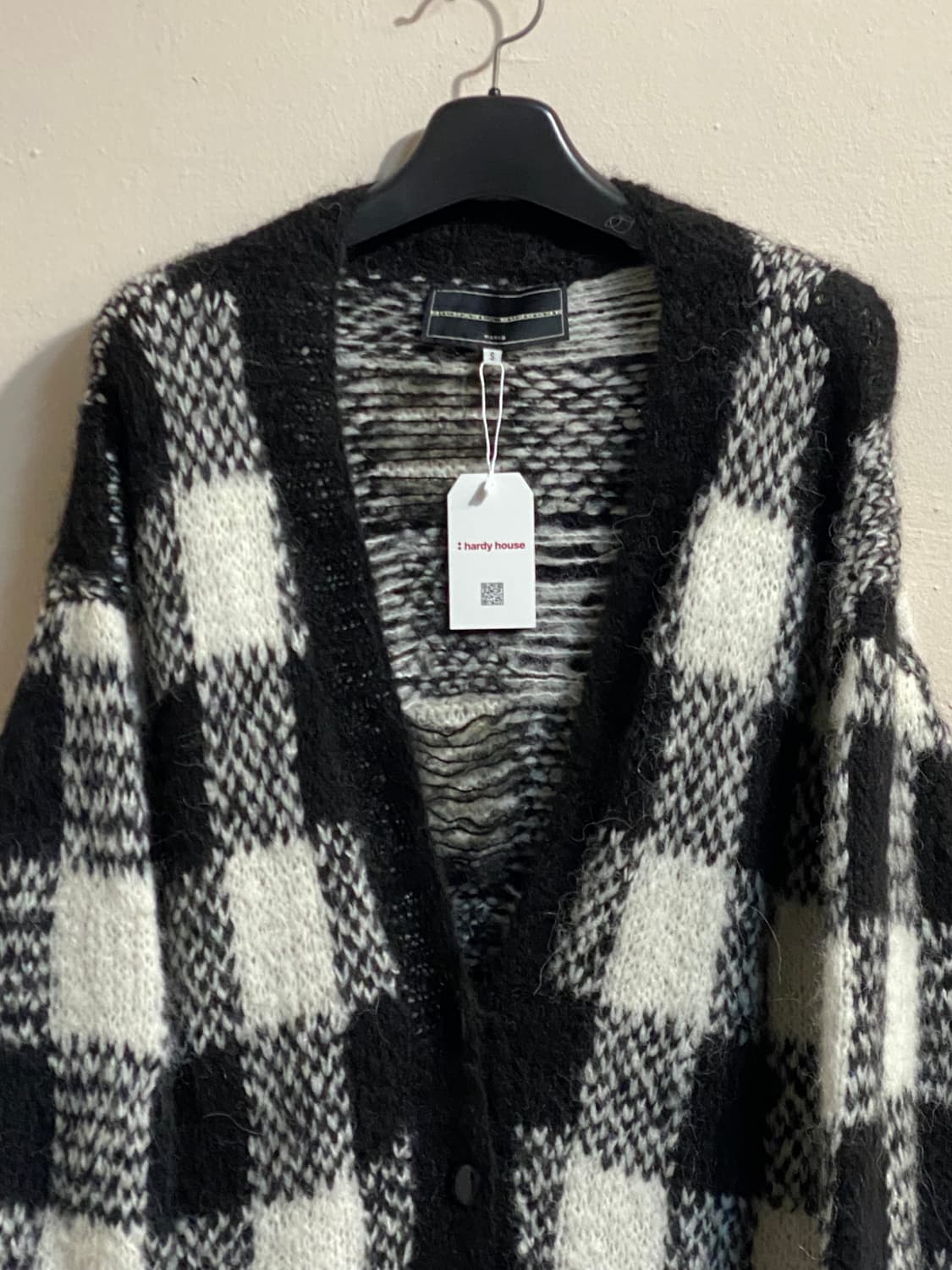 미카엘라 버거 체크 니트 가디건 상품이미지2