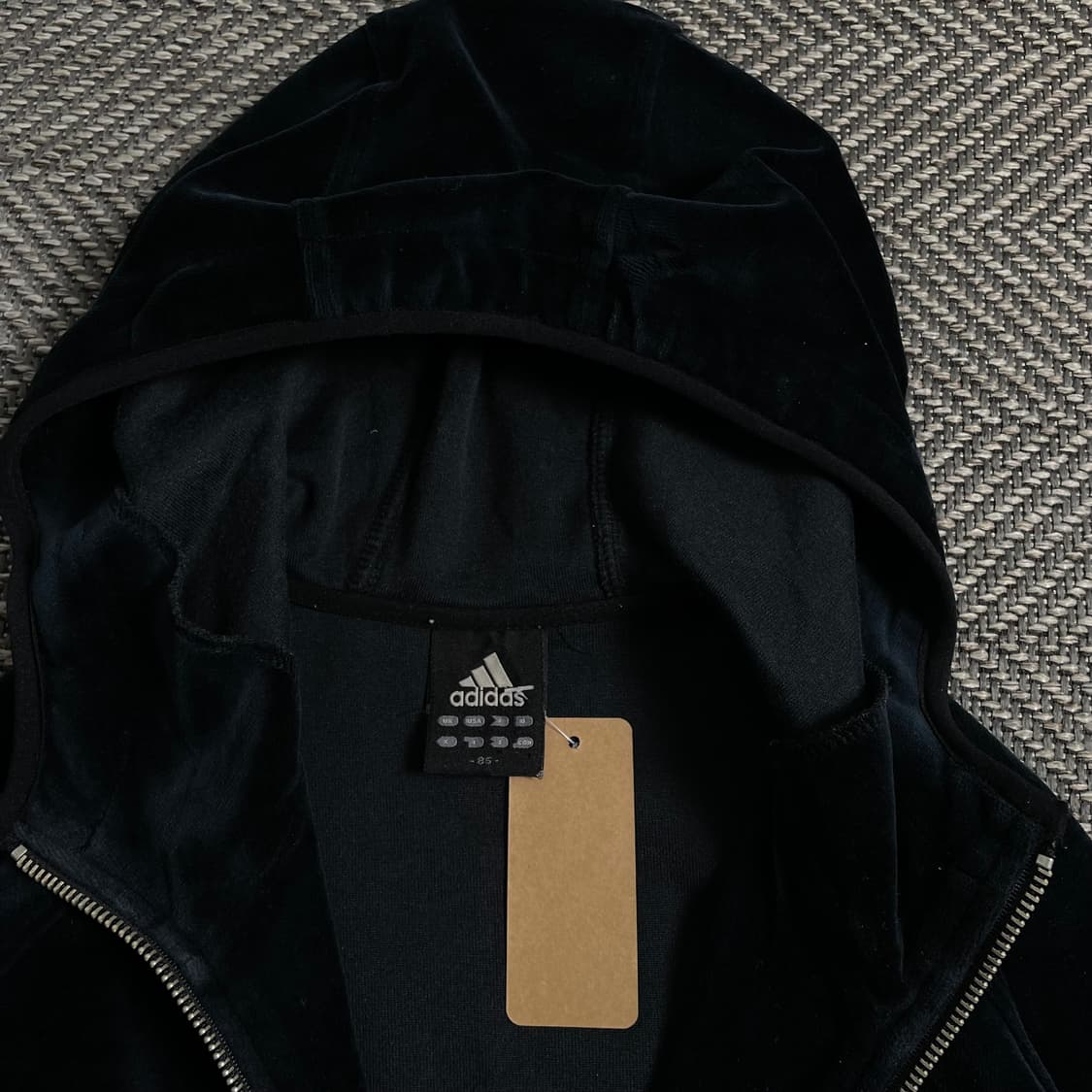 00s 아디다스 y2k 빈티지 벨벳 후드 트랙탑o 4352 상품이미지4