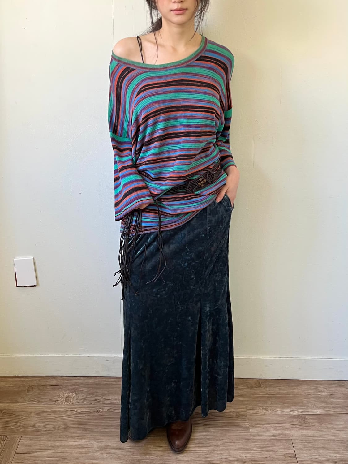 LEPSIM 오로라 벨벳 스커트 상품이미지6