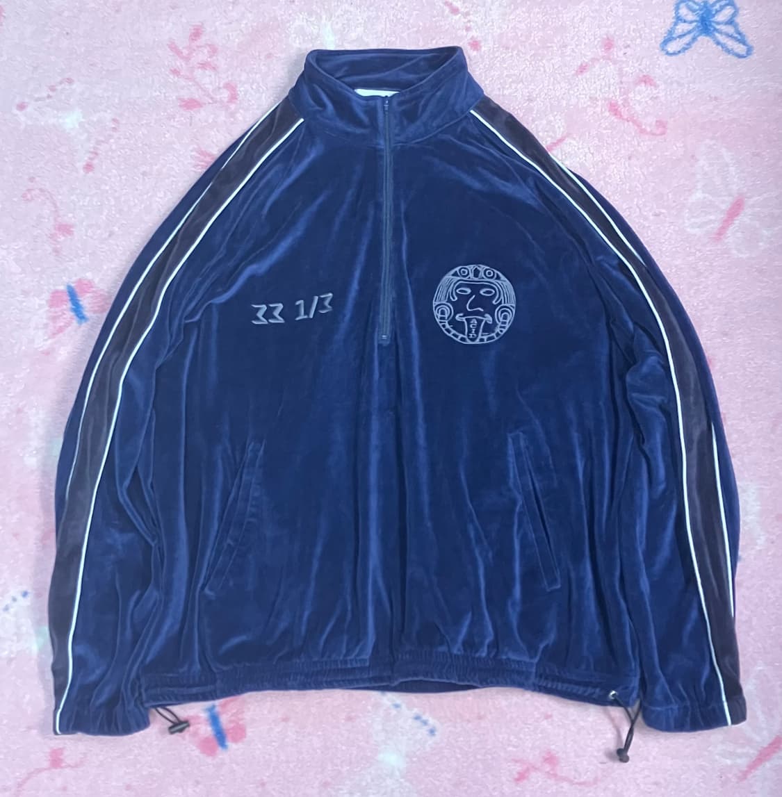 Black weridos blue velour jersey 상품이미지1