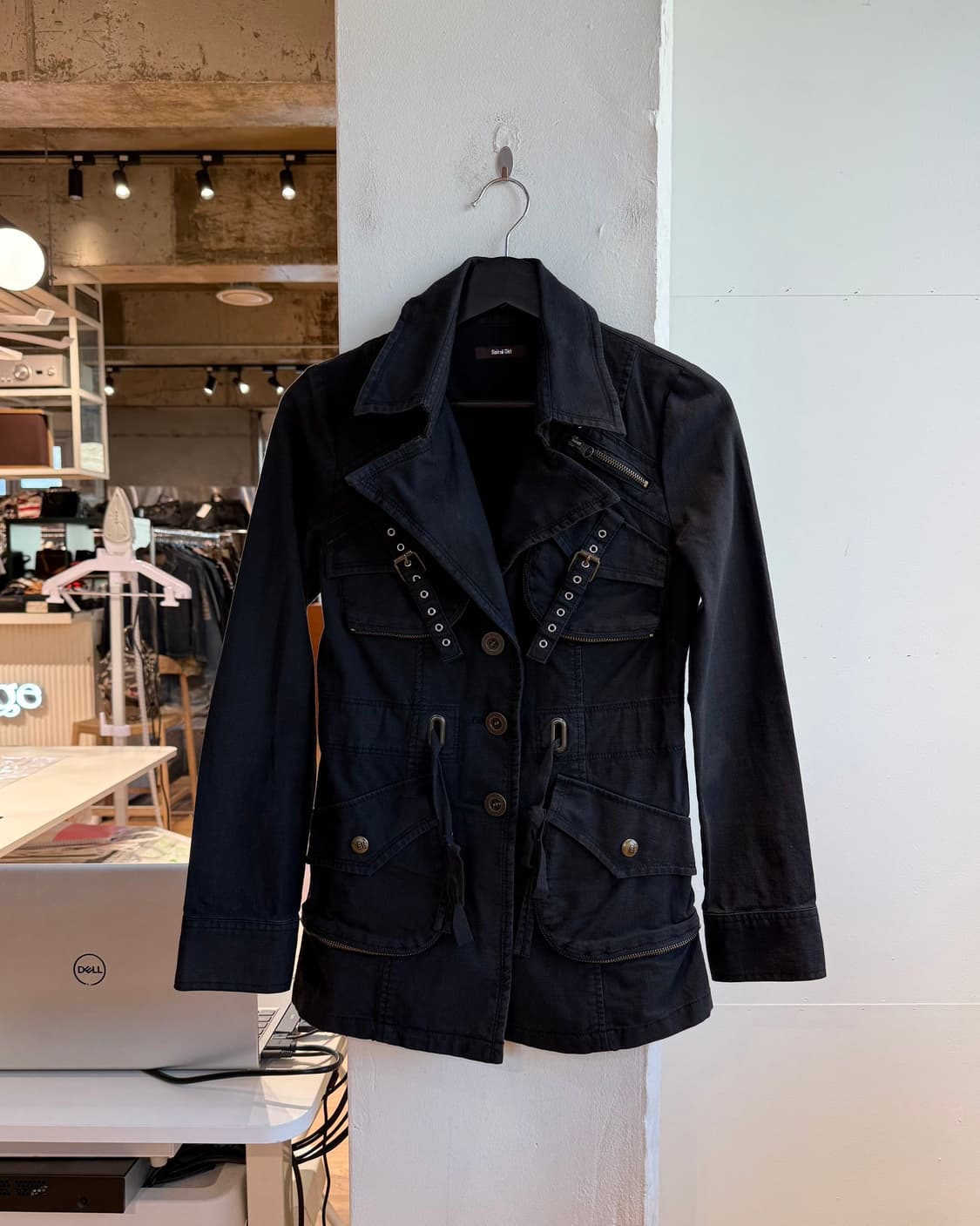 스파이어 걸 블랙 데님 라이더 자켓  상품이미지2