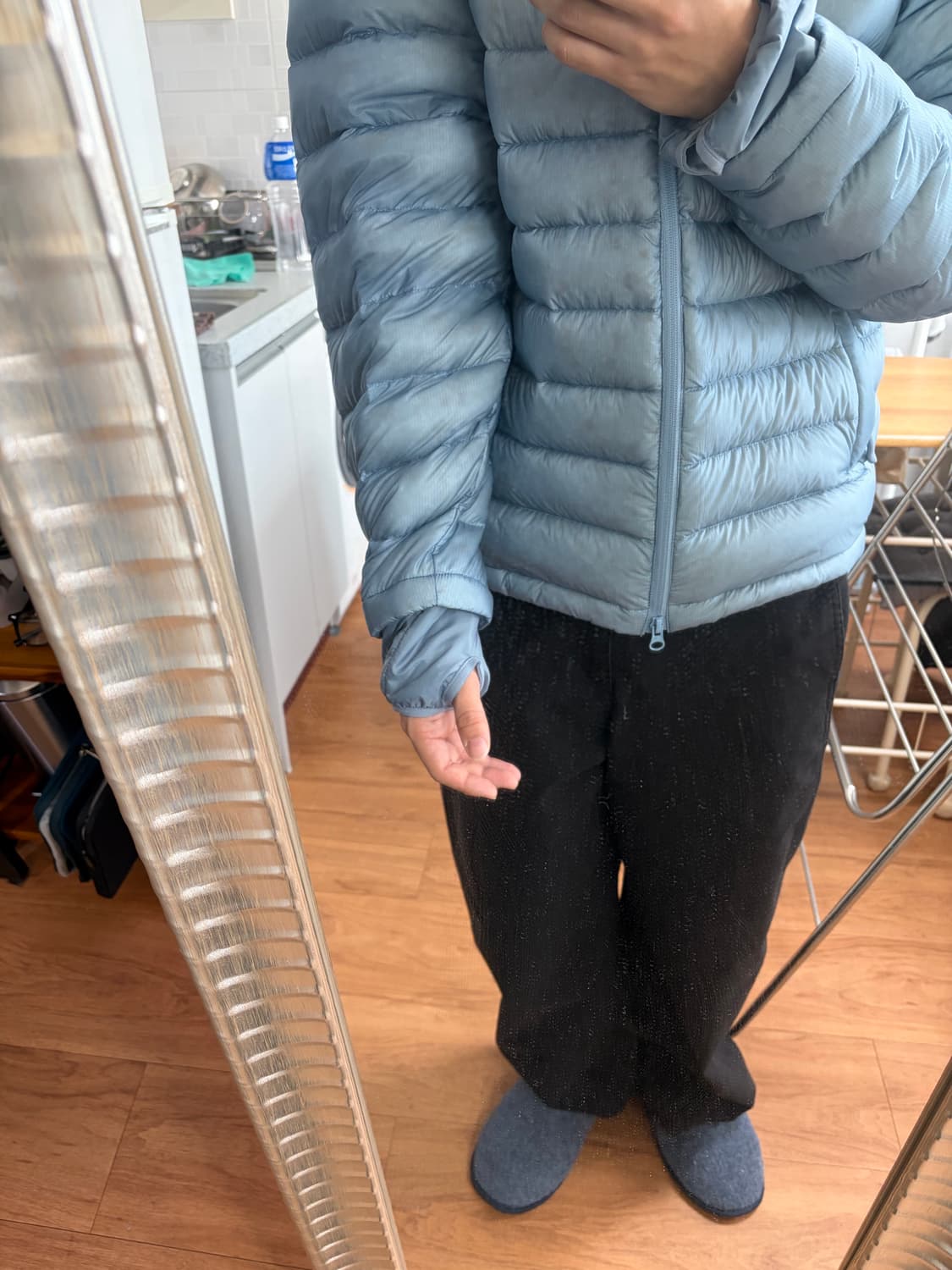 산산기어 서픽스푸퍼자켓 스카이 블루 2size 24fw 상품이미지2