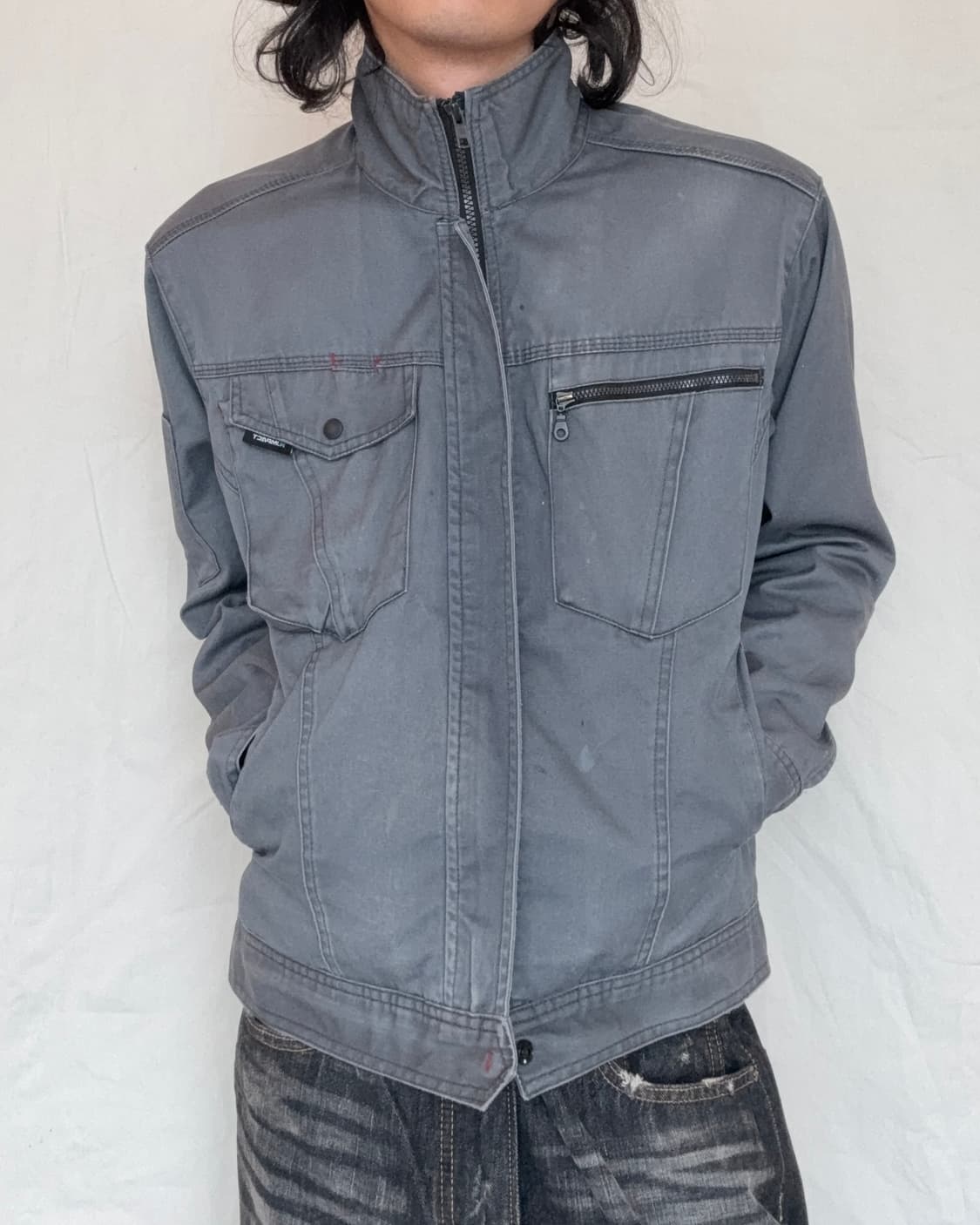빈티지 챠콜 자켓 상품이미지6