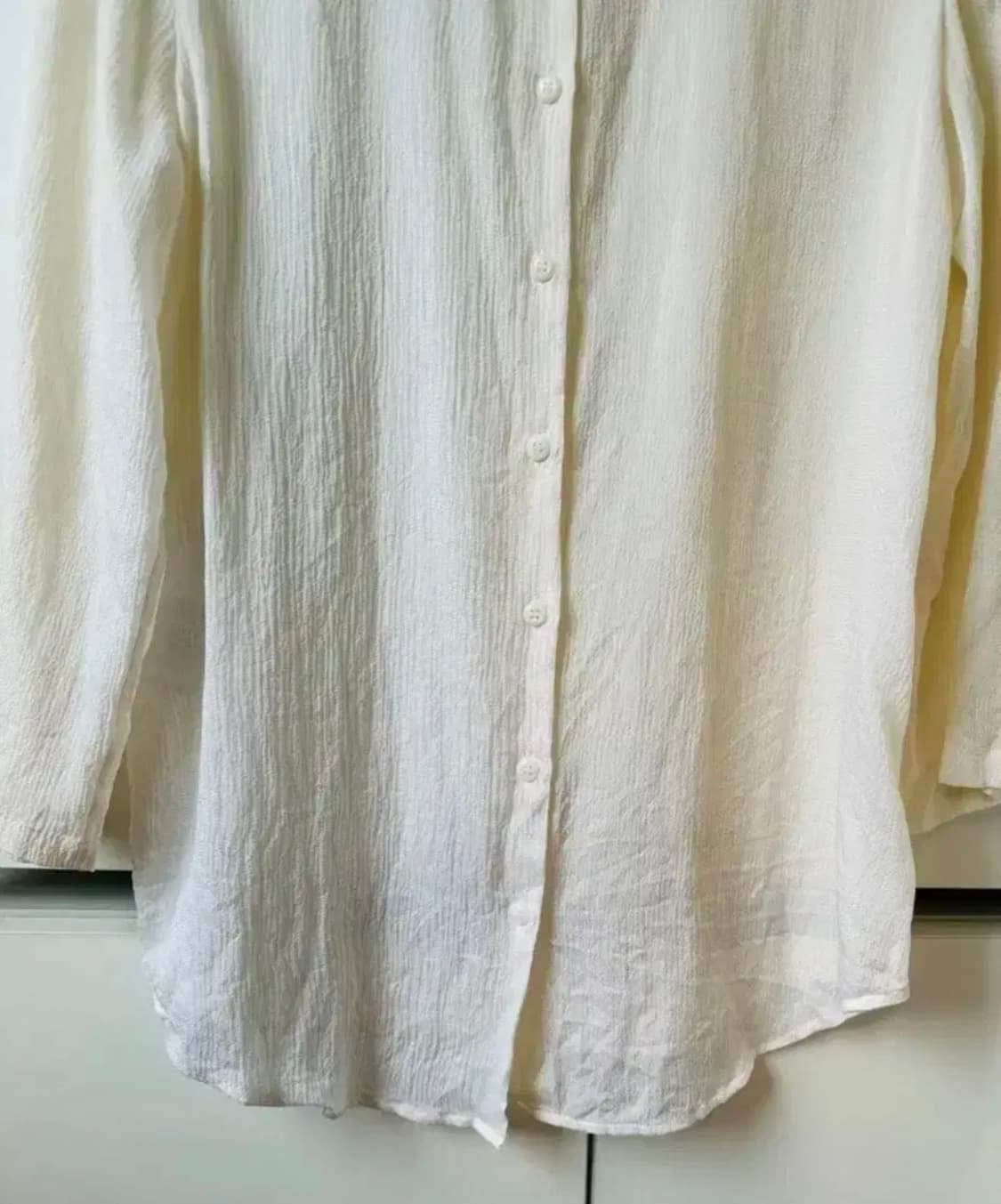 엠포리오 아르마니 카라 블라우스 아이보리 상품이미지2