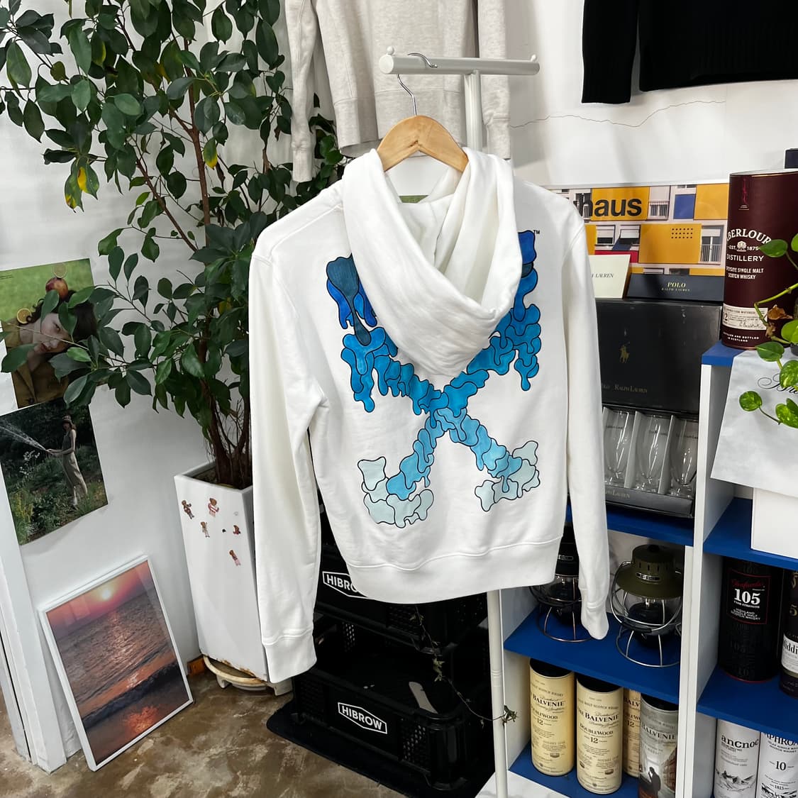 오프화이트 우먼 프린팅 후드 XS 상품이미지6