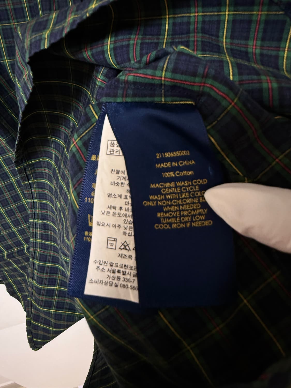 💙랄프로렌 체크 셔츠 원피스 44~55💙 상품이미지6