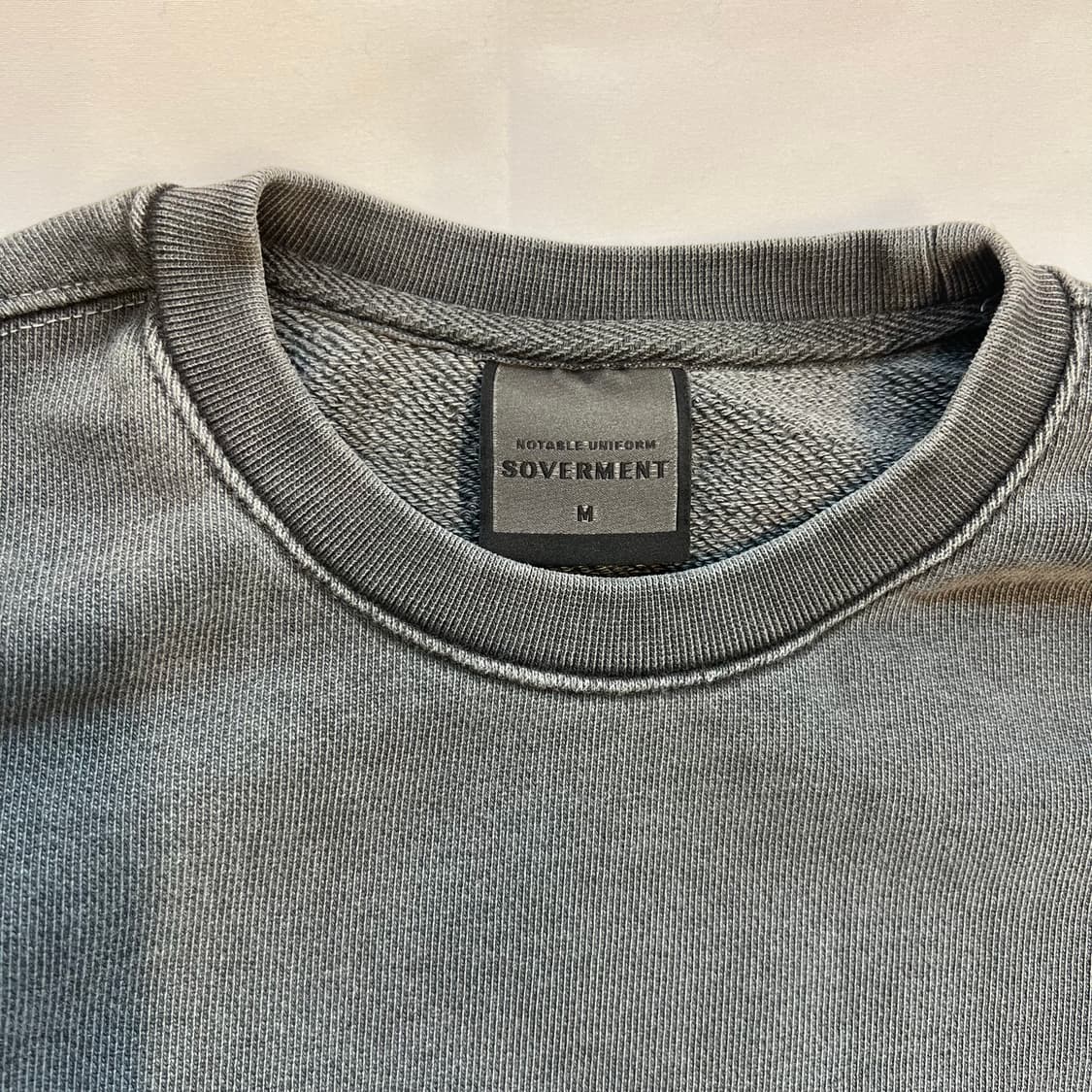 [M]소버먼트 980G 피그먼트 다잉 오버핏 스웻셔츠 상품이미지2