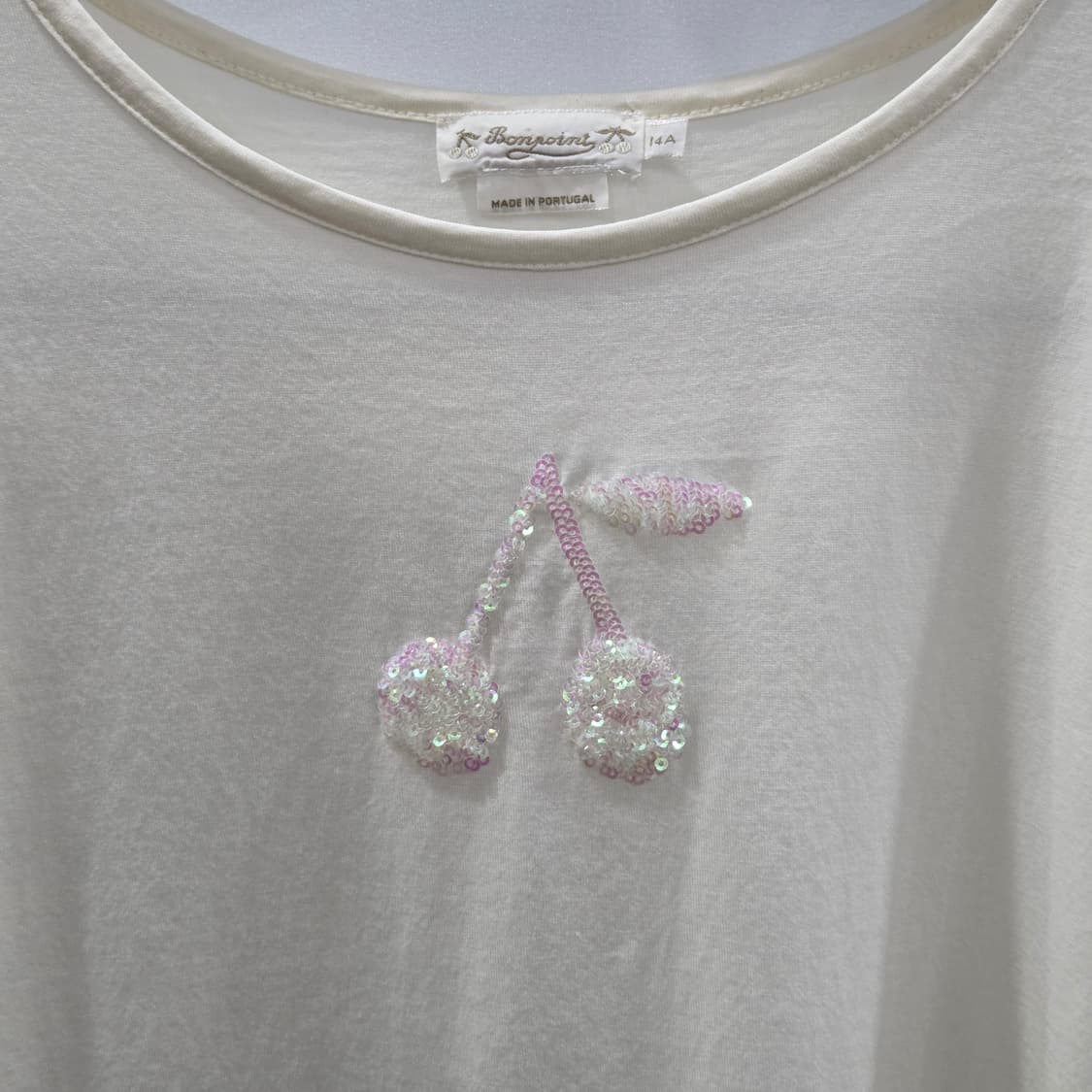 봉쁘앙 여아 체리 스팽글 롱슬리브 14A  상품이미지2