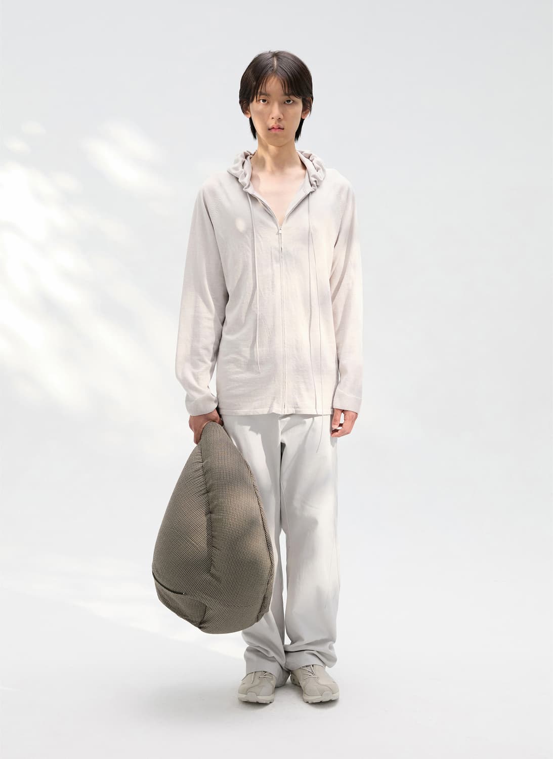 (L) PAF 8.0 KNIT HOODIE RIGHT LIGHT GREY 상품이미지5