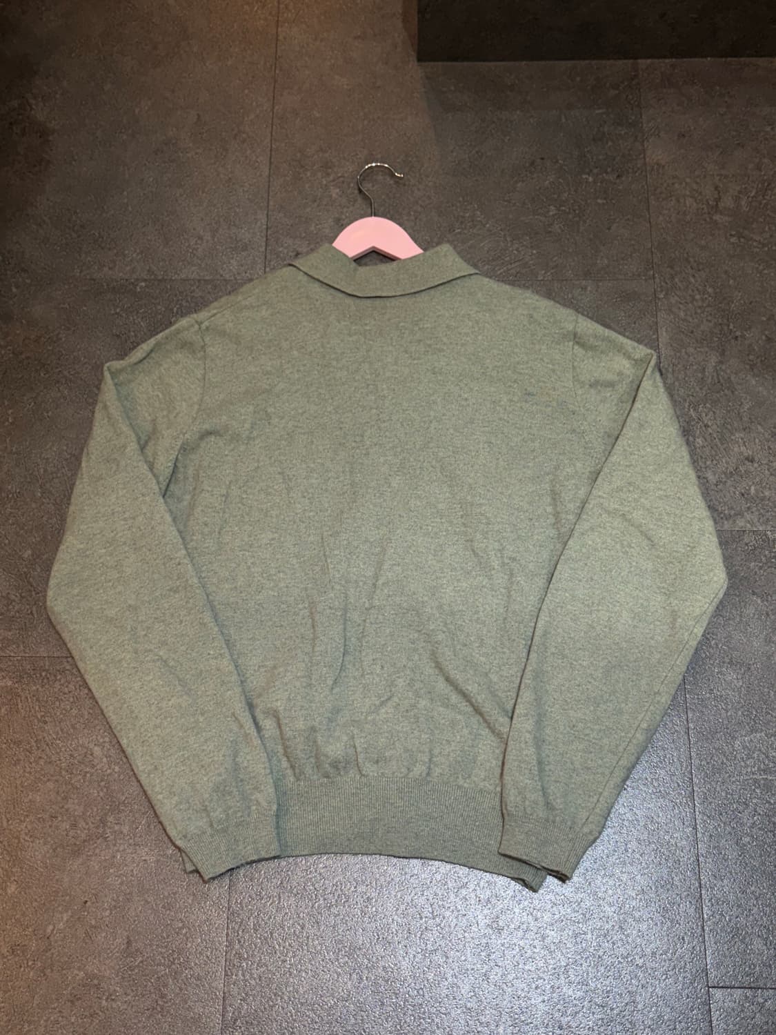 세터 라쿤 칼라 셔츠 가디건 L사이즈 상품이미지3