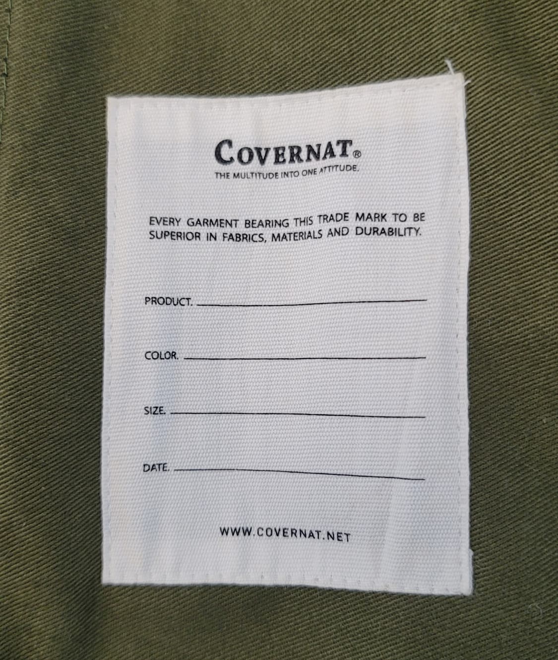 커버낫(COVERNAT) 블랙데님(흑청자켓) 트러커자켓 판매 상품이미지6