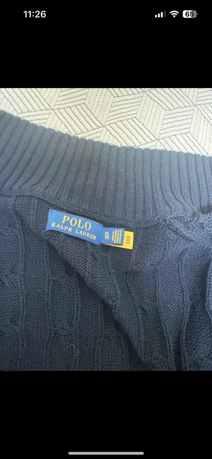 폴로 랄프로렌 케이블 니트집업 XL 상품이미지5