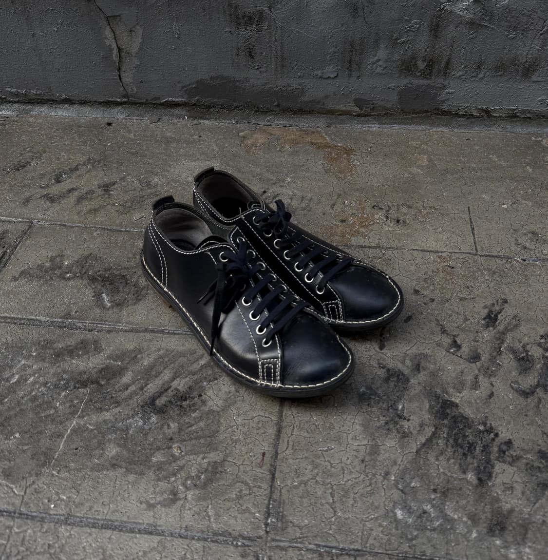 꼼데가르송 옴므 스티치 우드 더비 슈즈 상품이미지2