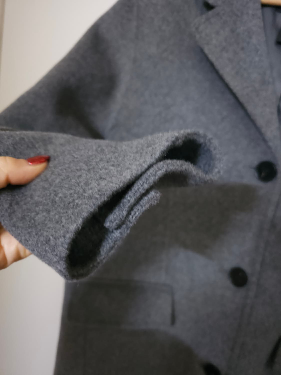 메르시앤에스 핸드메이드 스리버튼 맥시 코트 상품이미지4