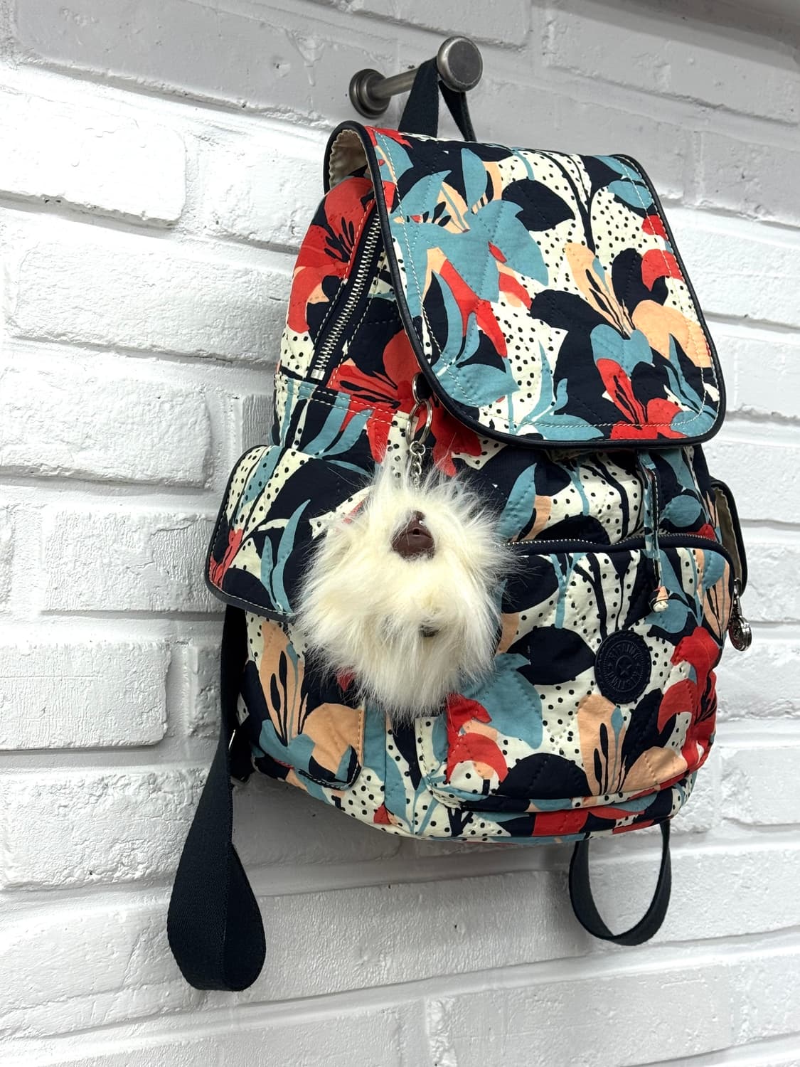 키플링 플라워패턴 백팩 상품이미지1