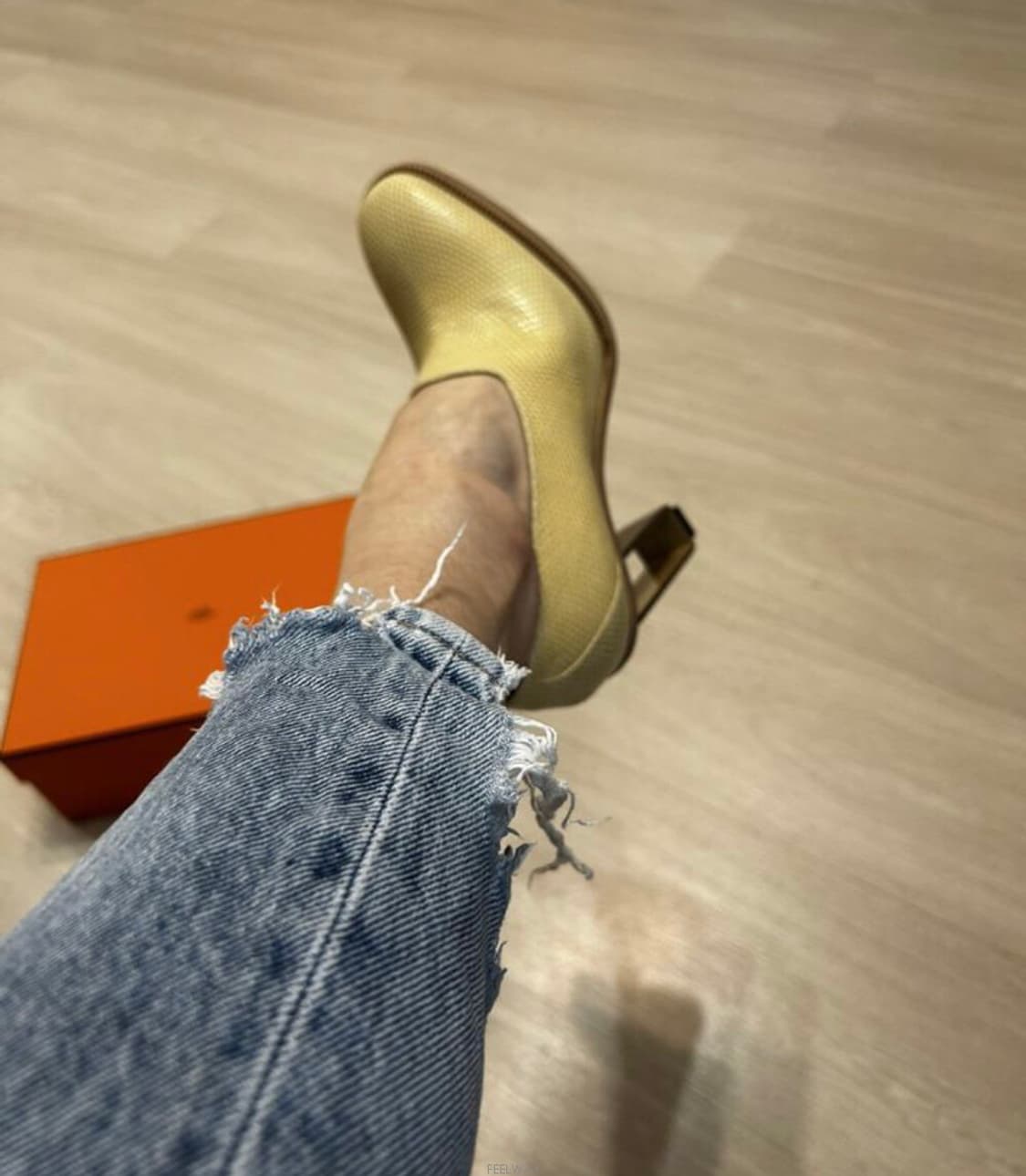 에르메스 슈즈(리자드 스킨-도마뱀 가죽)38 사이즈-해외발송 상품이미지3