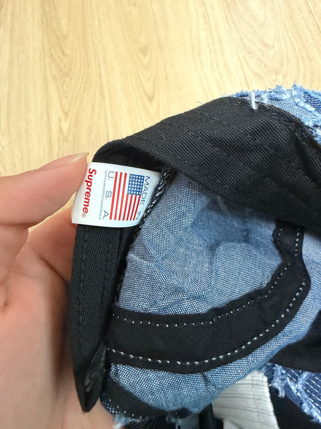 슈프림 데님 캠프캡 상품이미지3