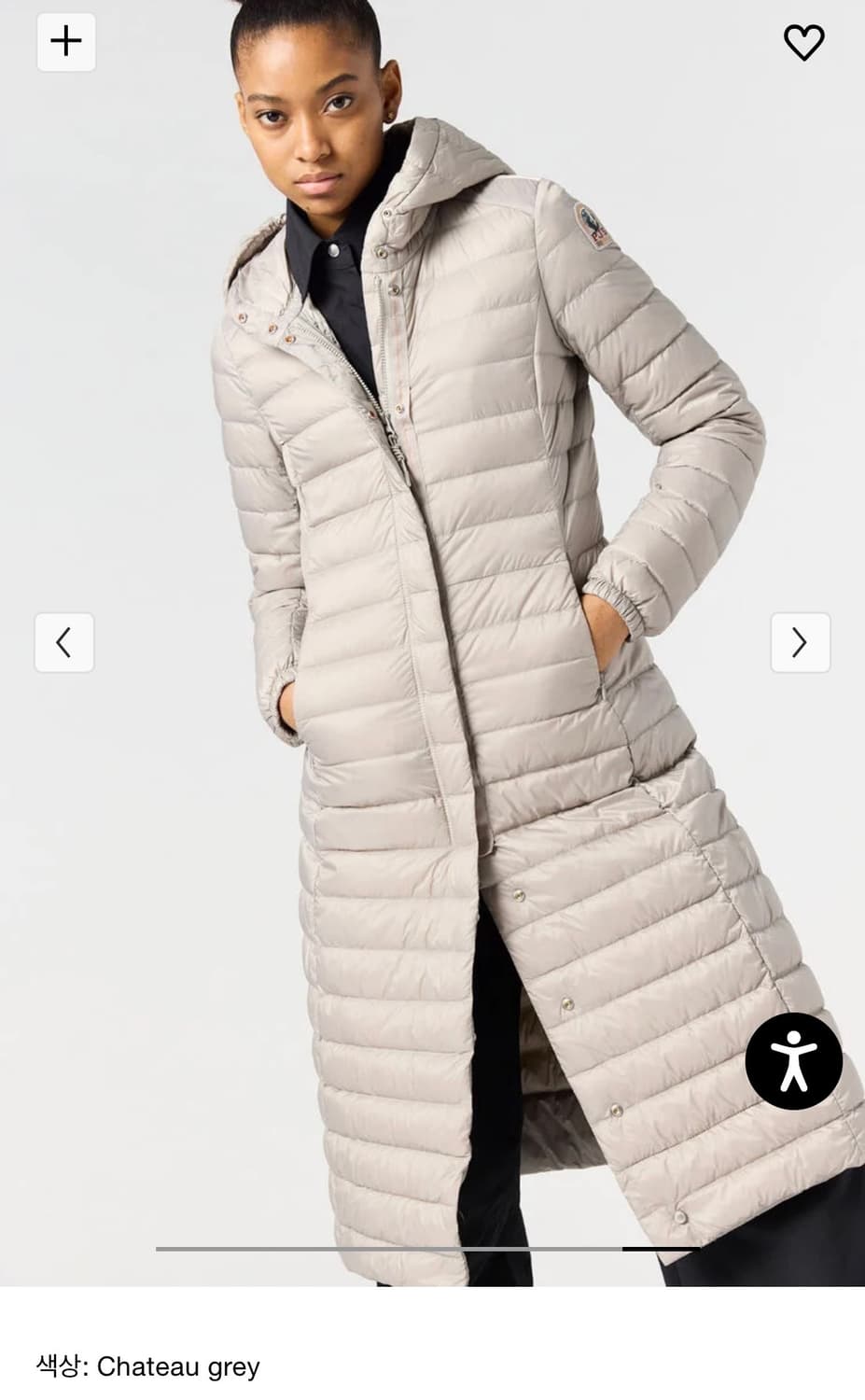 파라점퍼스 여성 엑스트라 롱 다운경량패딩자켓(M/66) 상품이미지2