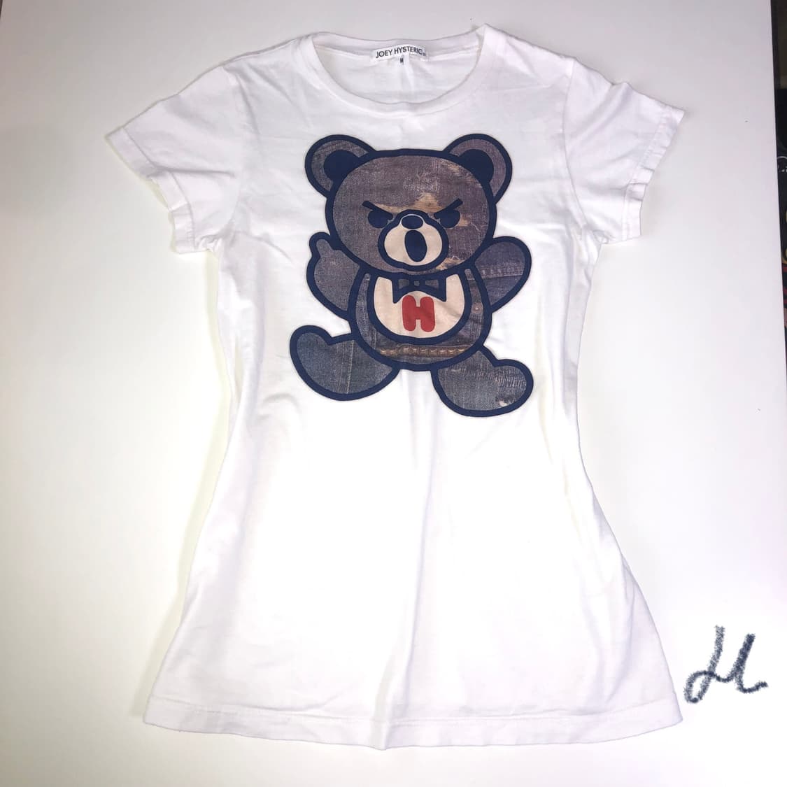HYSTERIC GLAMOUR FUCK BEAR Slim Fit T 상품이미지1