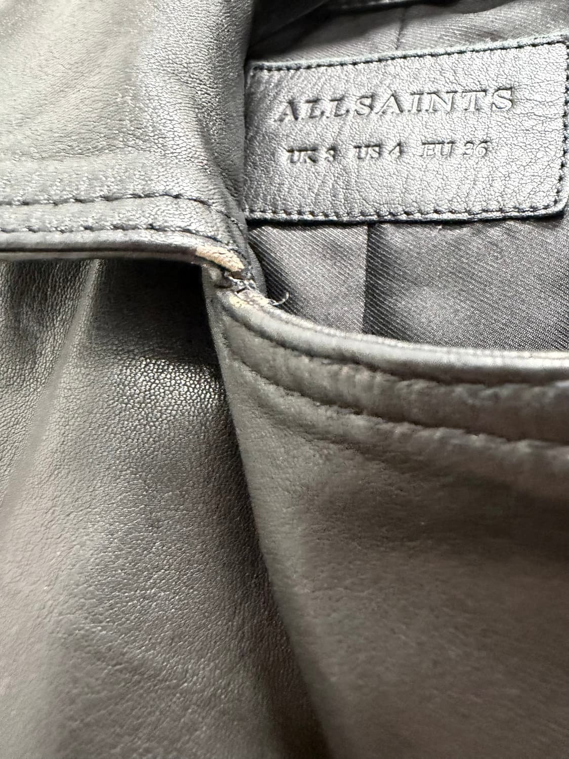 올세인츠 달비 바이커 가죽 라이더 자켓 상품이미지7