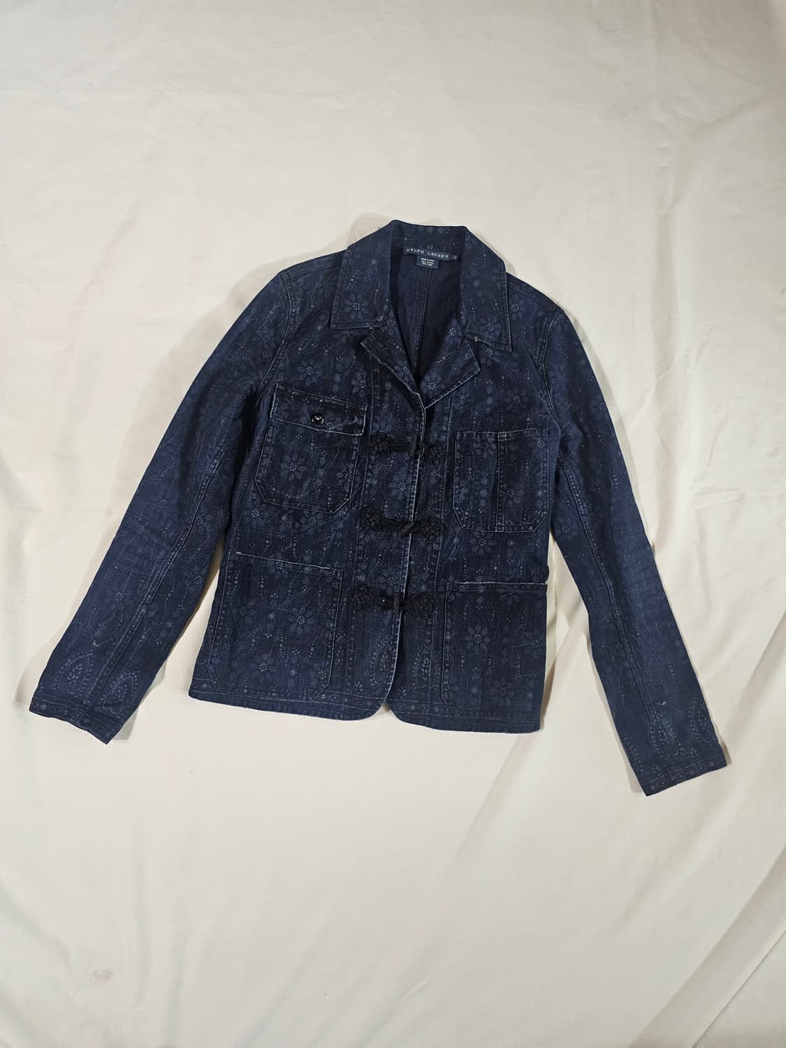 폴로 여성 랄프로렌 빈티지 플로럴 페이즐리 데님 코튼 자켓 상품이미지1