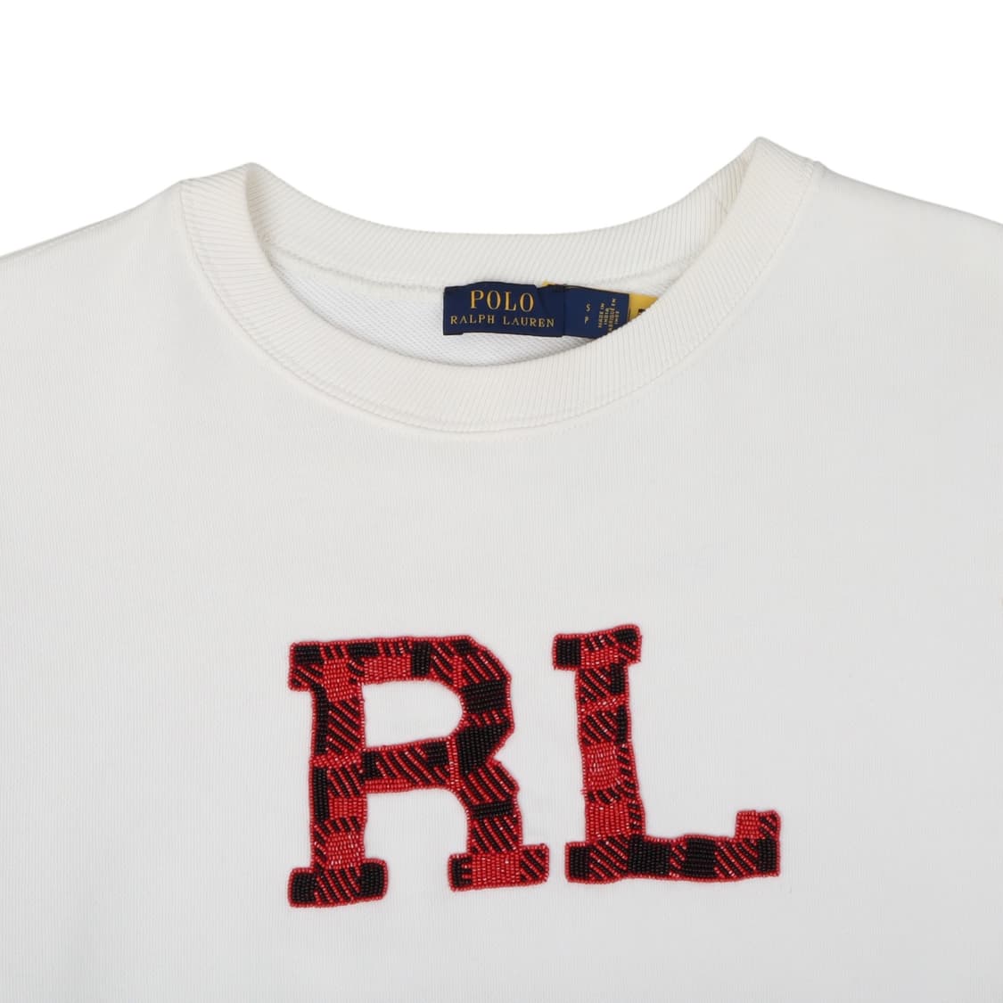 폴로 랄프로렌 qr 화이트 비즈 RL 스웻셔츠 상품이미지2