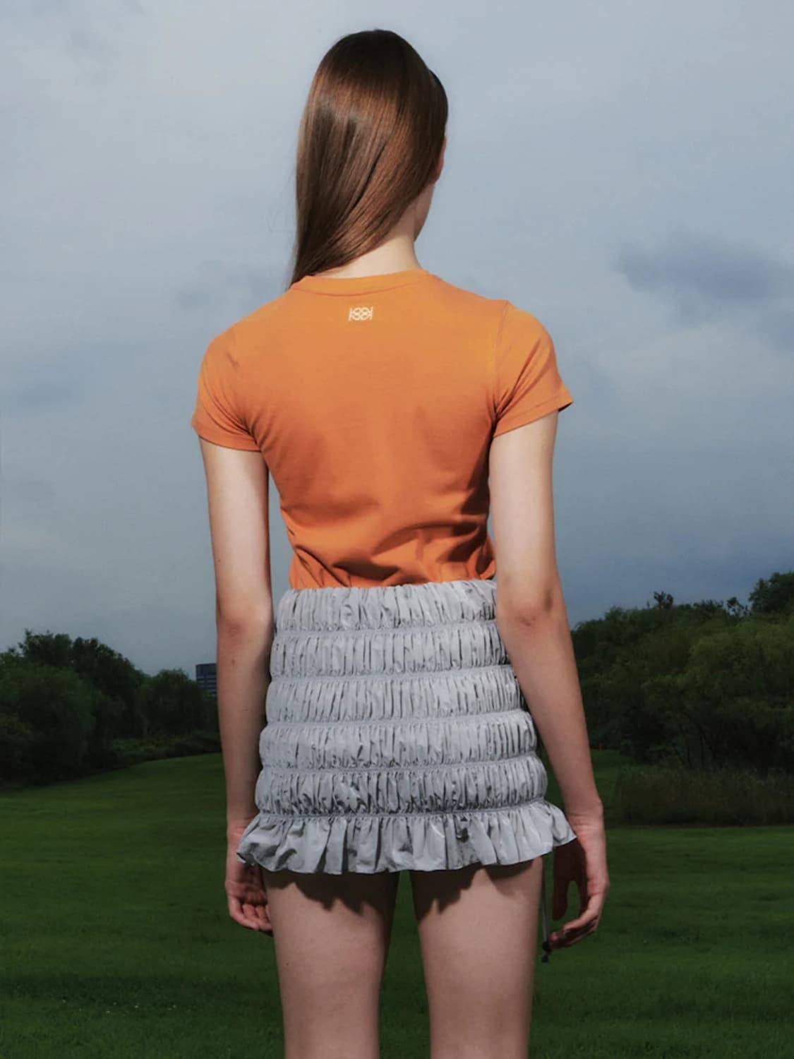 KIJUN 기준 24S/S 스모크드 미니스커트(S) 상품이미지3