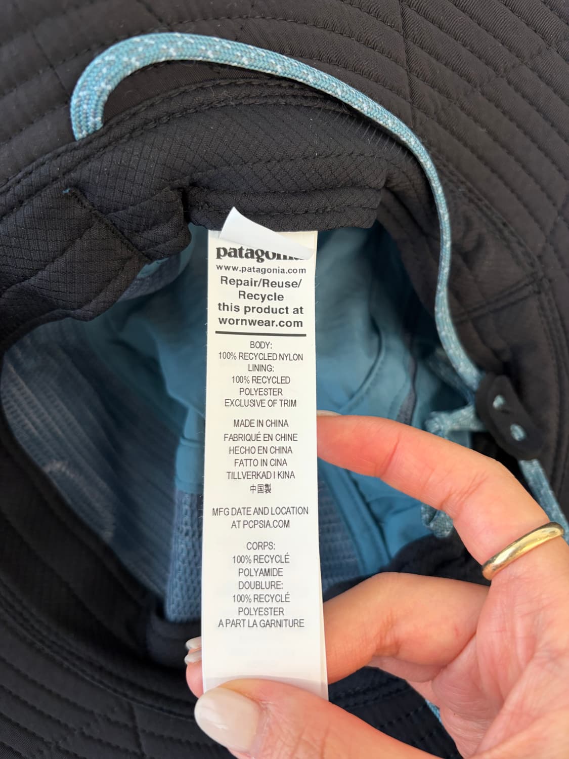 (L) 파타고니아 배기스 브리머 아발론 블루 버킷햇 벙거지햇 낚시 트래킹 상품이미지7