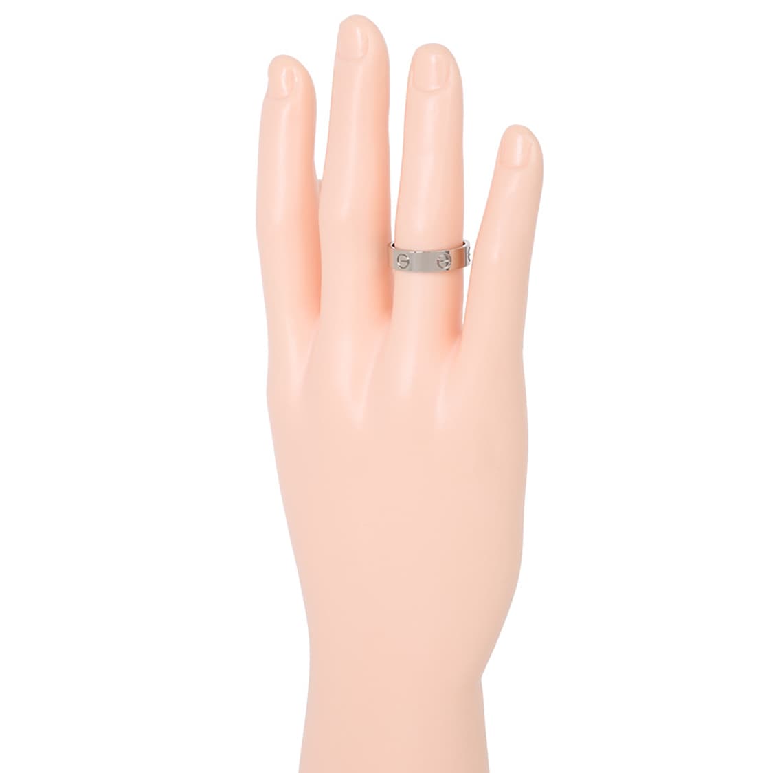 까르띠에 러브링 화이트골드 러브 반지 59호 LOVE B4084700 상품이미지5