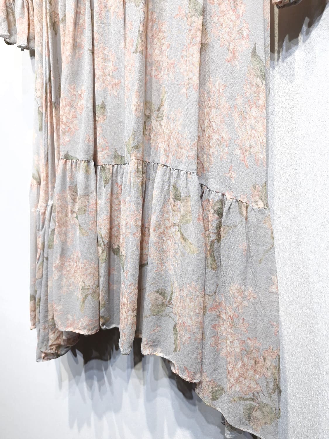 아떼바네사브루노 블루 플라워 실크 긴팔원피스_호칭36 상품이미지8