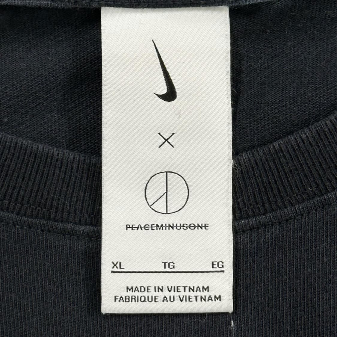 나이키 x 피스마이너스원 롱슬리브 티셔츠 블랙 XL 상품이미지6