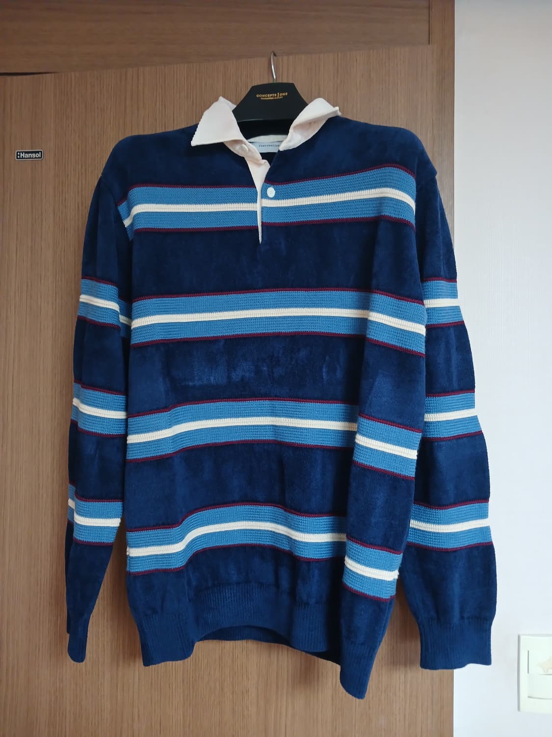 커스텀멜로우 스트라이프 럭비 긴팔 니트 L 상품이미지3