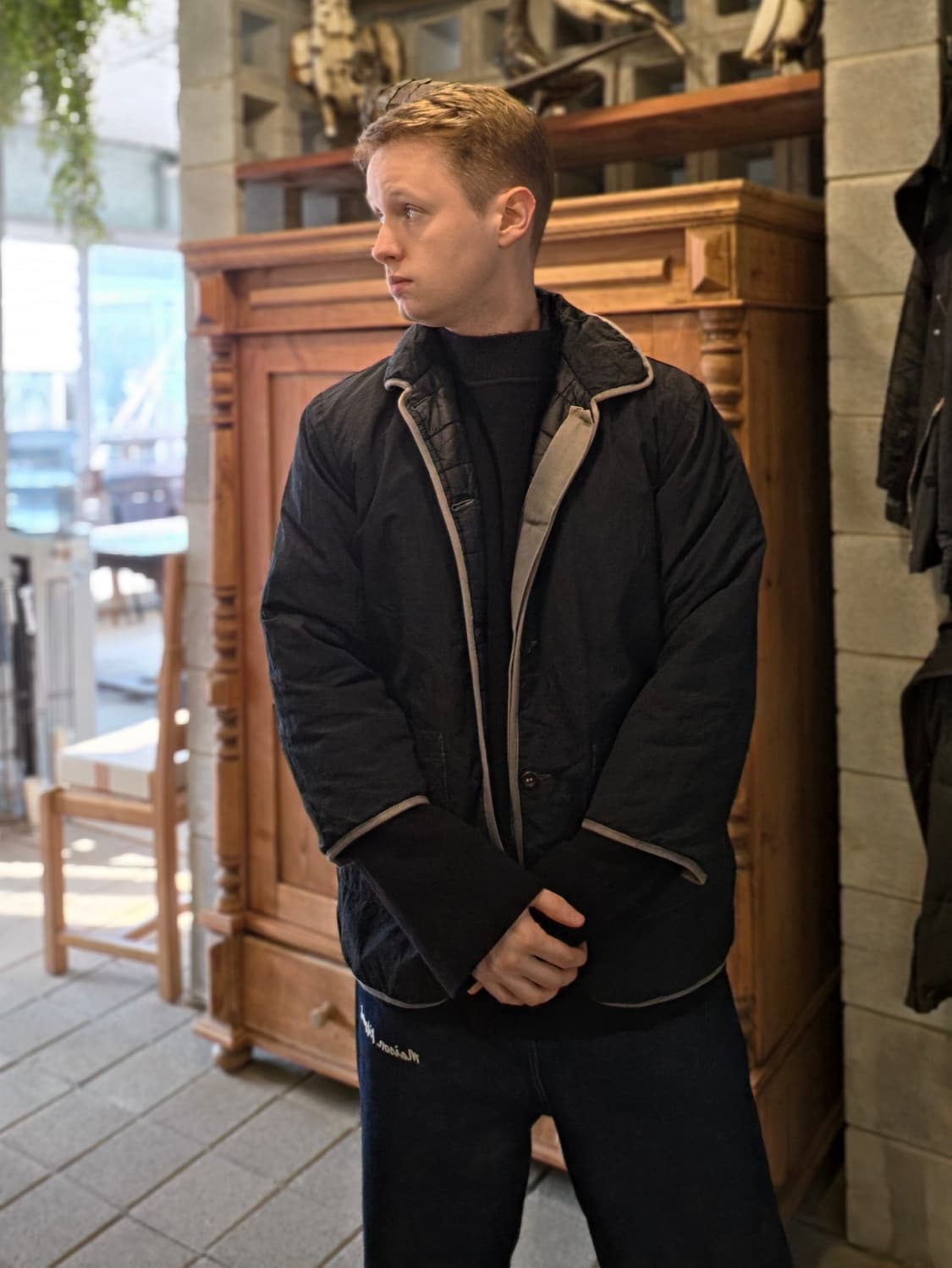 90s 씨피컴퍼니 리버서블 경량 다운 재킷 상품이미지4