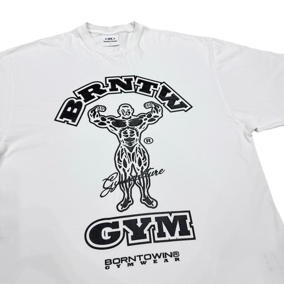 본투윈 레이즈본 오버핏 반팔티 1 화이트 상품이미지2