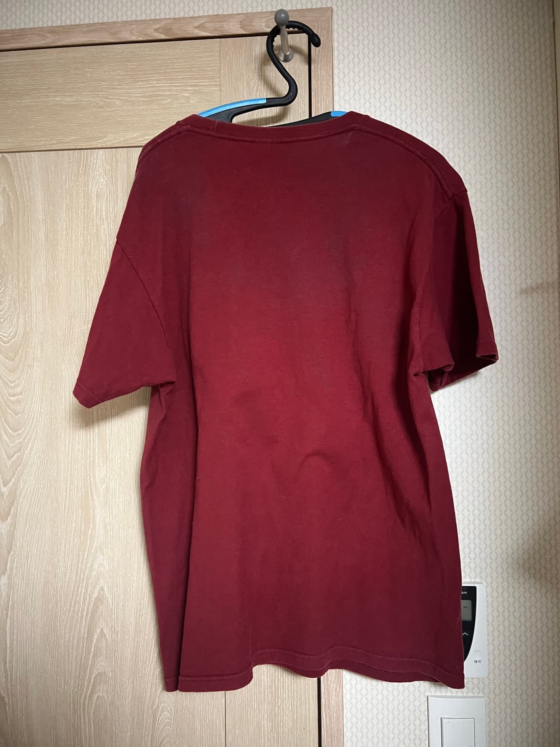 00s 스투시 버건디 샤넬로고 티셔츠 반팔 상품이미지2