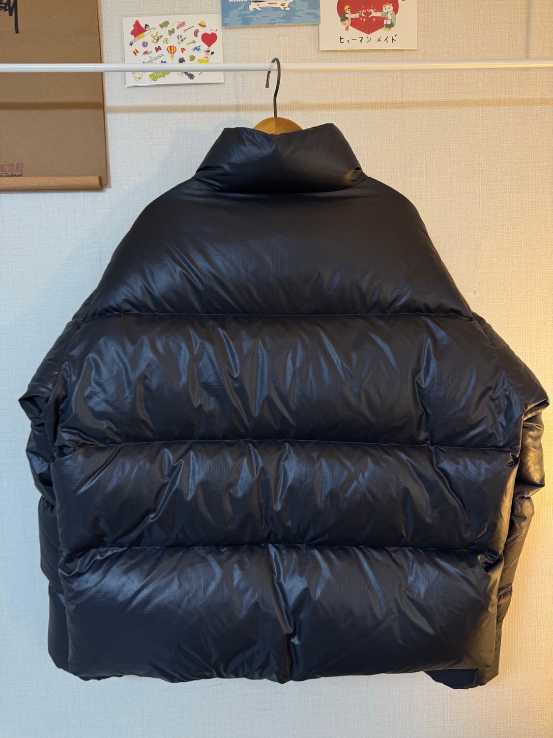 [L]무신사 스탠다드 립스탑 다운푸퍼 다크그레이 패딩 상품이미지2