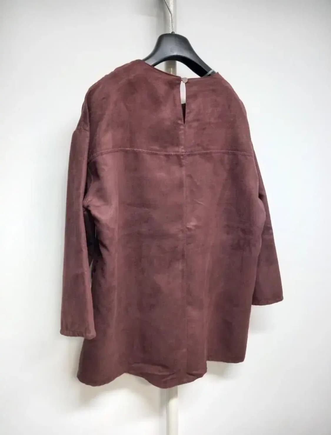 새 SJ WANI 깍은스웨이드 춘추 블라우스 66.77 상품이미지6