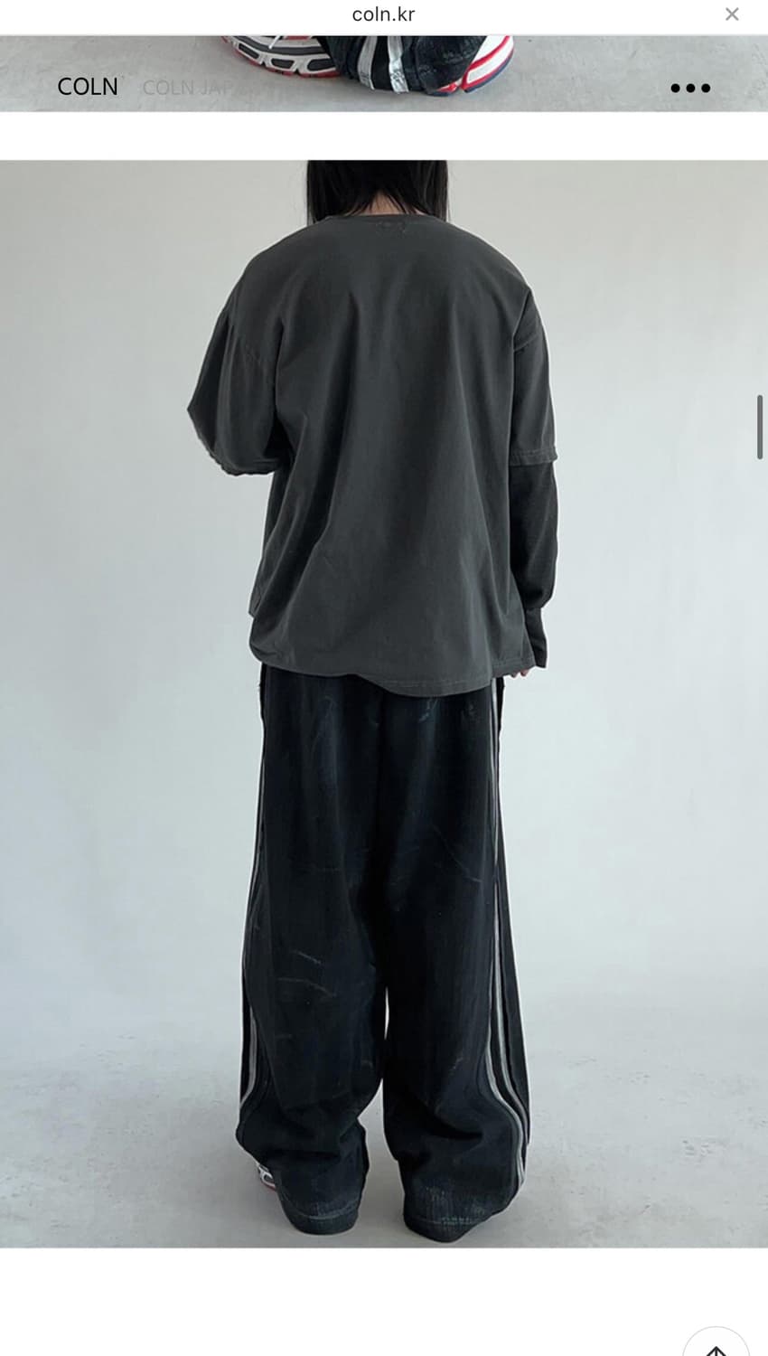 콜른 coln dirty track pants 상품이미지4