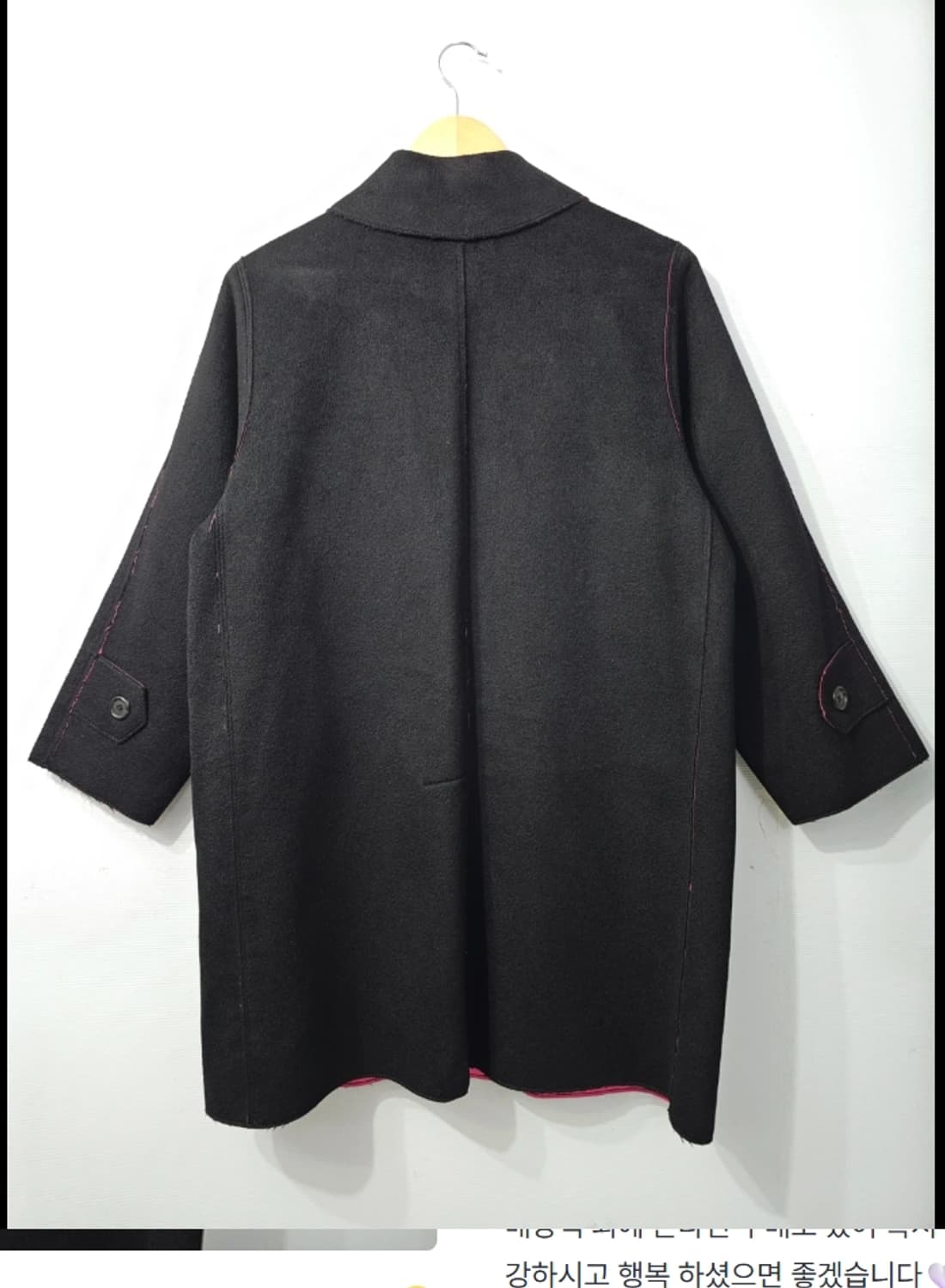 마크 제이콥스 블랙 캐시미어 오버핏 코트 ~77 상품이미지9