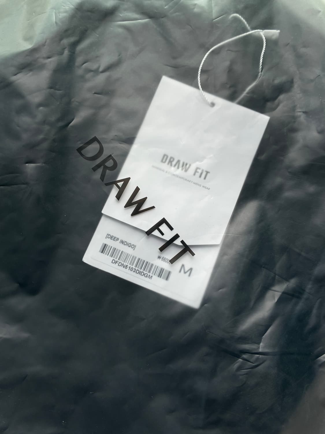 (새상품)(M) 드로우핏 와이드 트위스트 데님 팬츠 DEEP INDIGO 상품이미지10