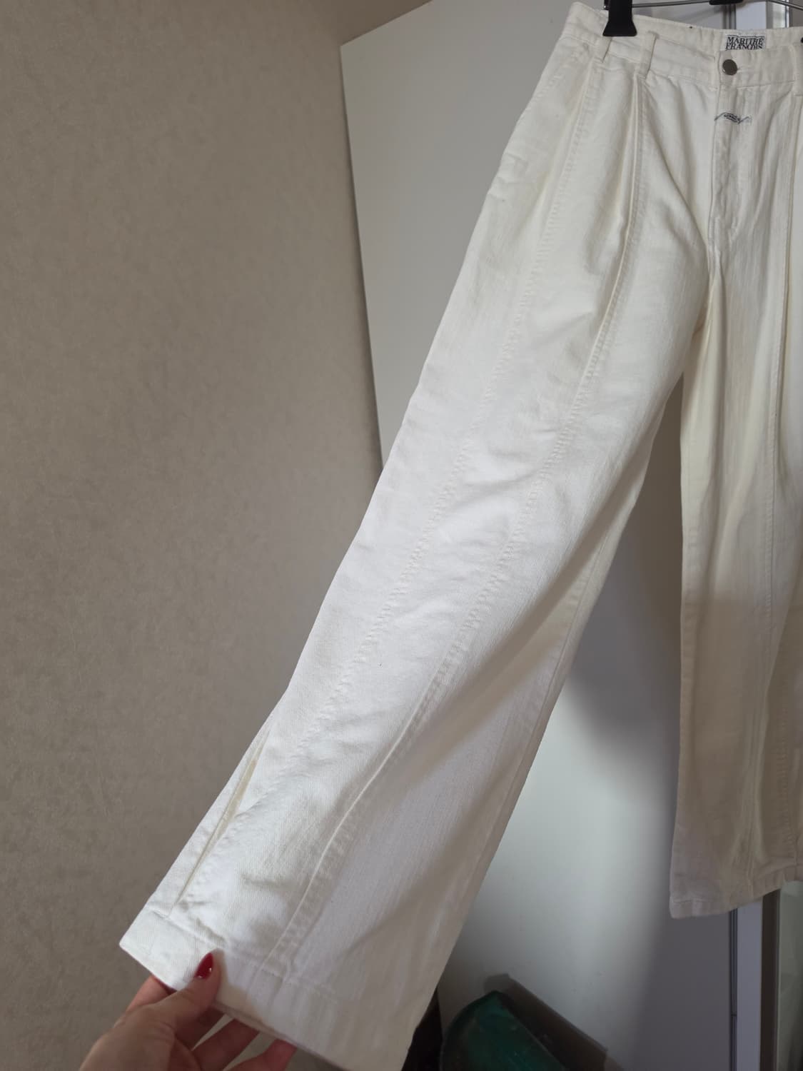 마리떼 프랑소와 저버 와이드 핀턱 데님팬츠 상품이미지5