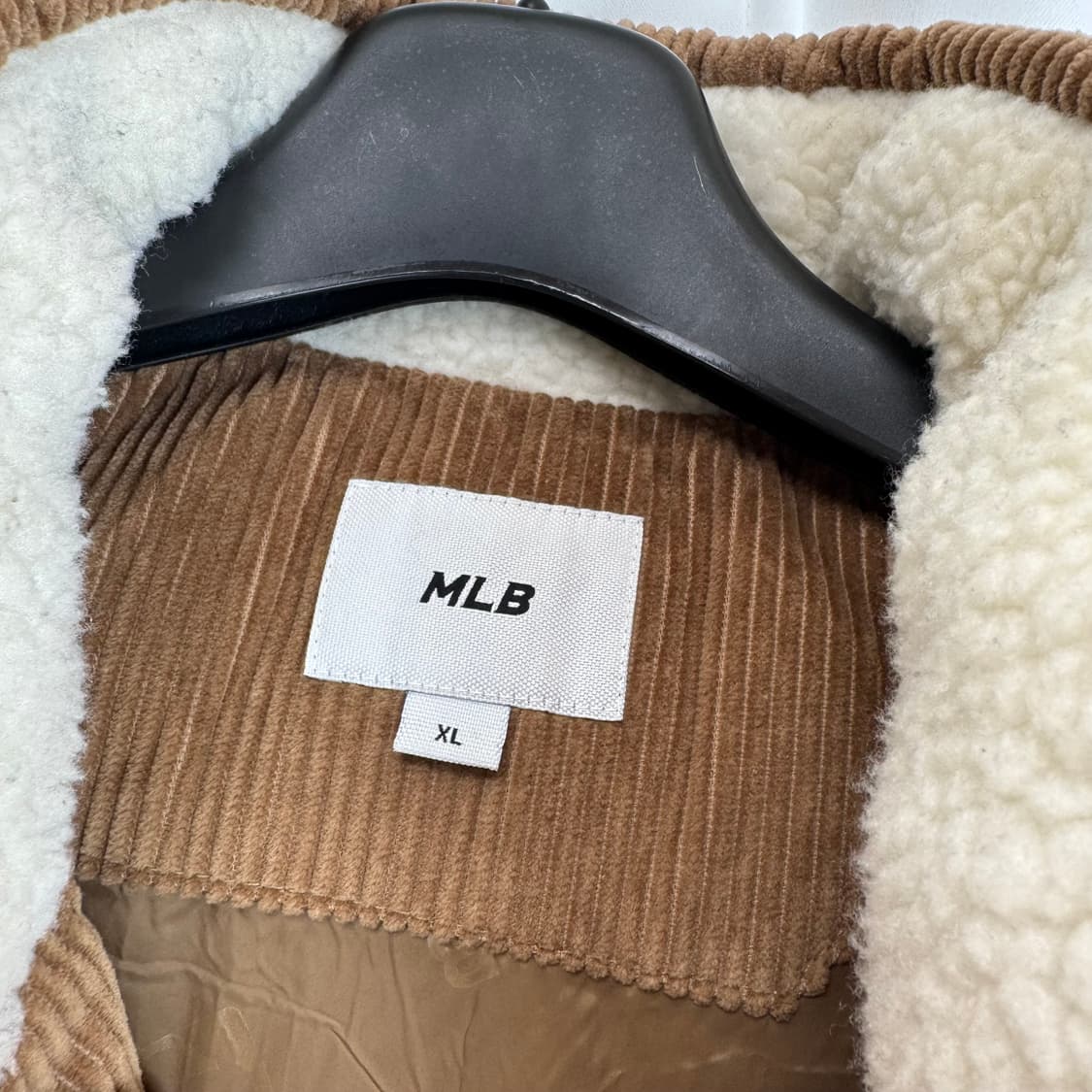 MLB 코듀로이 베이스 덕다운 베스트 패딩 조끼 브라운 XL 상품이미지9