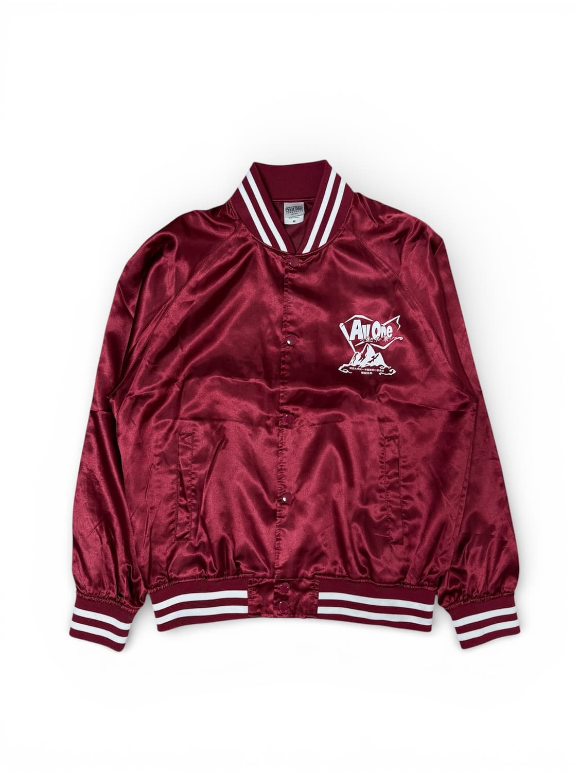 Vintage Graffiti Satin Varsity Jacket 상품이미지2