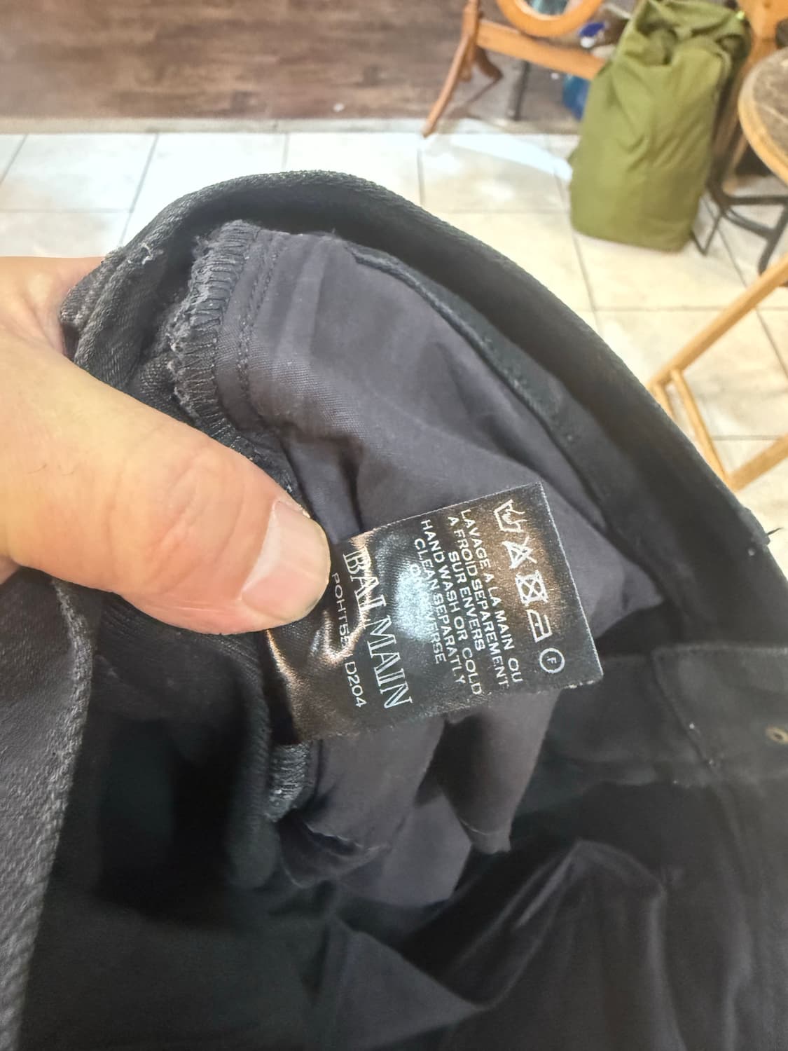 32-33 정품 발망 생지 슬림 바이커바지 팝니다 상품이미지3