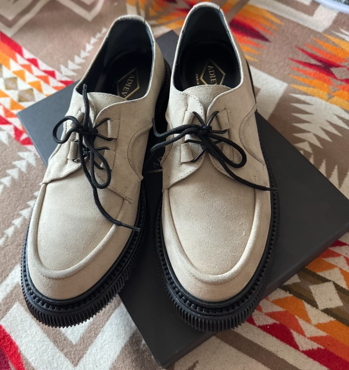 Adieu paris 아듀 파리스 Type 175 스웨이드 로퍼 새제품 상품이미지2