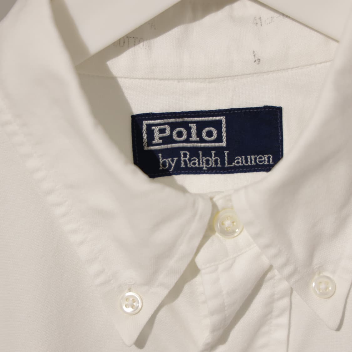 폴로 랄프로렌 포니 자수 화이트 옥스포드 셔츠 상품이미지4
