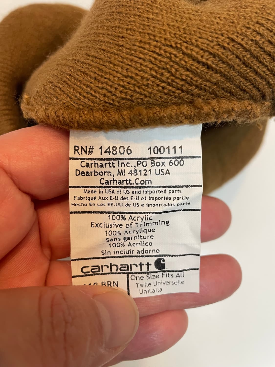 칼하트 브라운 비니 상품이미지3