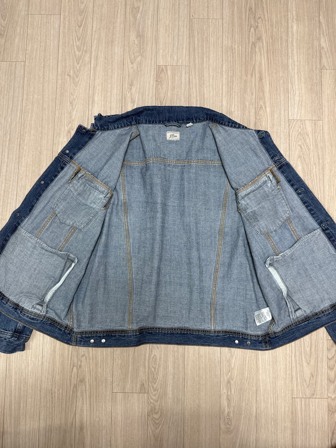 80s~00s 빈티지 J.Crew 데님 트러커 자켓 상품이미지5